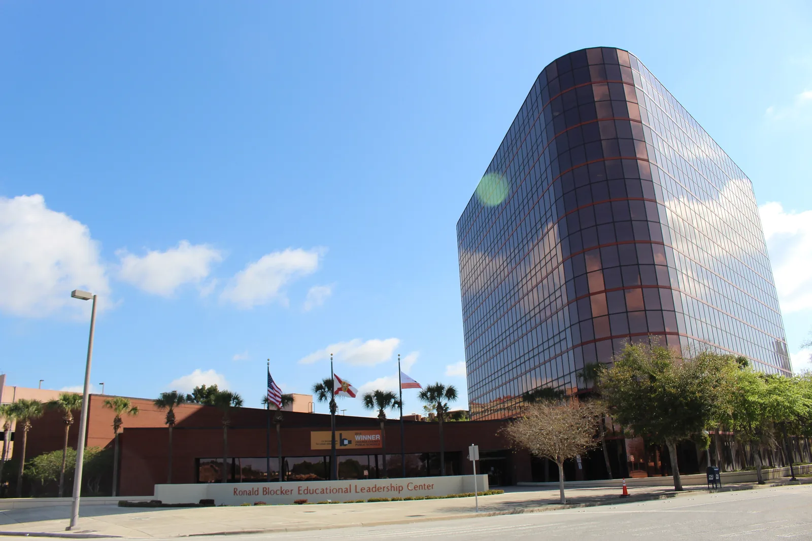 The Ronald Blocker Educational Leadership Center, the Orange County Public Schools headquarters on West Amelia Street in downtown Orlando