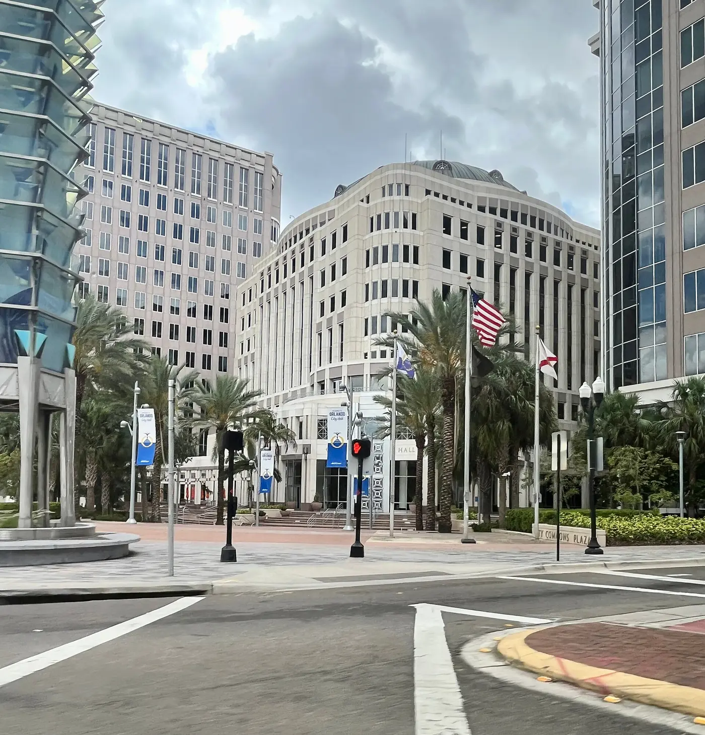 Orlando City Hall on South Orange Avenue in downtown Orlando